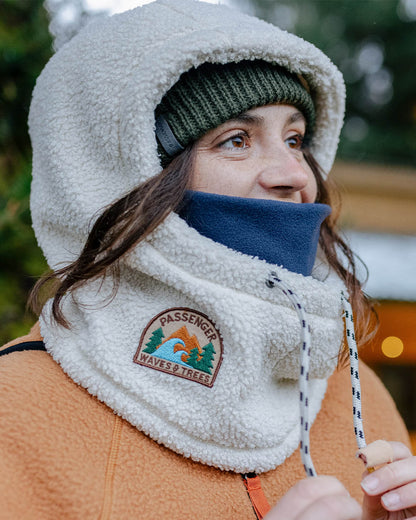 Snowdrift Recycled Polar Fleece Hood Passenger – Birch