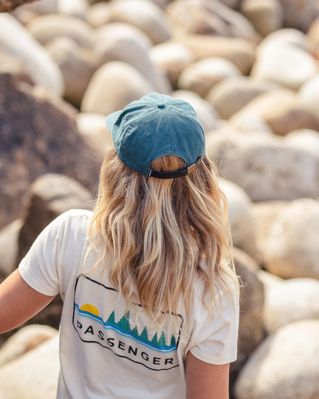 Womens_Fluke Recycled Cotton 5 Panel Cap - Deep Ocean