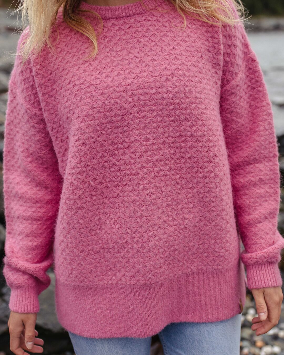 Pink on sale wool jumper